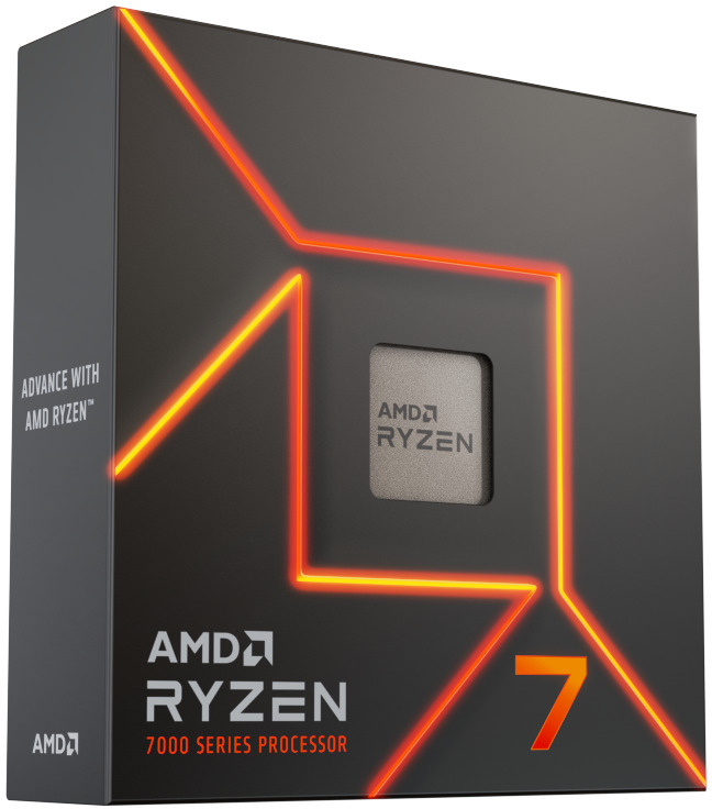 AMD Ryzen 7 7700 8 Cores / 16 Threads, 65 watts, Max Freq 5.3Ghz, 40MB Cache, Wraith Prism Cooler  Radeon Graphics