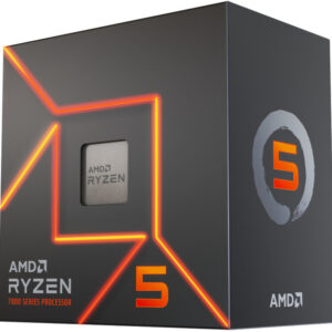 AMD Ryzen 5 7600 6 Cores / 12 Threads, 65 watts, Max Freq 5.2Ghz, 38MB Cache, Wraith Stealth Cooler  Radeon Graphics