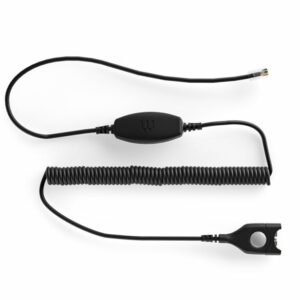 EPOS | Sennheiser Bottom cable EasyDisconnect to Modular Plug - Coiled cable - For some super high mic sensitivity phones