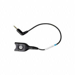 EPOS | Sennheiser GSM cable: Easy Disconnect to 2.5mm - 4 pole jack plug. To use headset with a Nokia GSM phone featuring a 2.5 mm - 4 pole port