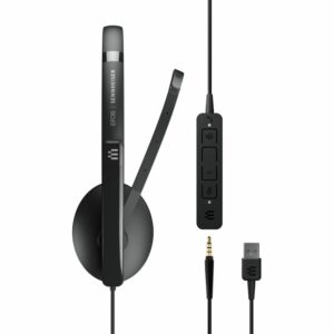 EPOS ADAPT 135T USB II On-ear, single-sided usb-A headset with 3.5 mm jack and detachable USB cable with in-line call control