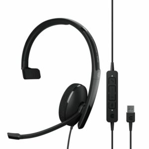EPOS ADAPT 130 USB II, On-ear, single-sided USB-A headset with in-line call control and foam earpad. Optimised for UC