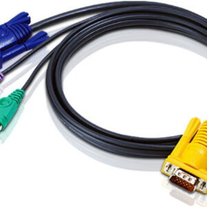Aten KVM Cable 1.2m with VGA  PS/2 to 3in1 SPHD to suit CS7xE, CS13xx, CS17xxA, CS17xxi, CL5xxx, CL10xx, KL91xx, KN91xx
