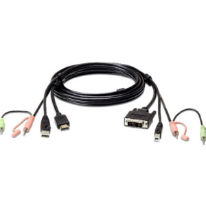 Aten KVM Cable 1.8m with HDMI, USB  Audio to DVI-D (Single Link), USB  Audio