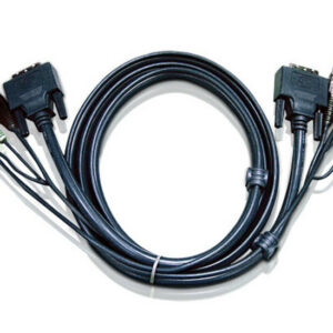 Aten KVM Cable 3m with DVI-D (Single Link) USB  Audio to DVI-D (Single Link), USB  Audio (LS)