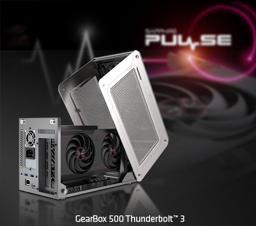 SAPPHIRE GEARBOX 500 Thunderbolt 3 eGFX External Enclosure Compatible With PCIe 3.0 X16 nVidia  AMD GPUs, MAC/WIN OS