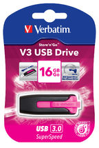Verbatim 16GB V3 USB3.0 Pink Store'n'Go V3