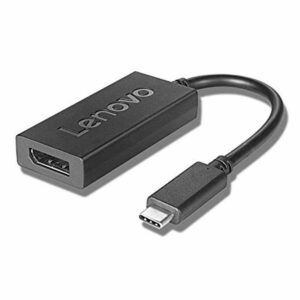 LENOVO USB-C to DisplayPort Adapter - Maximum Resolution 3840*2160@60Hz, Connects USB-C Enabled Systems to DisplayPort Monitor/Projector