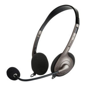 (LS) Verbatim Multimedia Headset with Boom Mic Headphone, Volume Control, USB 3.0 - Graphite (LS> 66556)