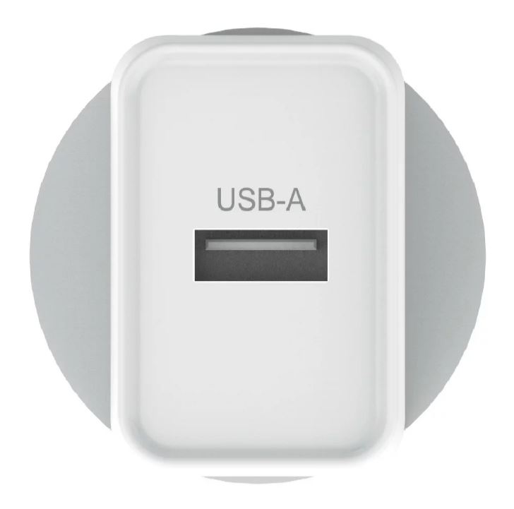 Verbatim USB Charger Single Port 2.4A - White Single Port Wall Charger