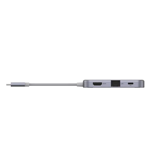 Pisen 11-in-1 Multi-Port USB-C Multiport Hub Adapter Docking Station 4xUSB-A(3.0 2.0) 1xUSB-C 100W PD 1x4K HDMI 1xRJ-45 1xSD 1xTF 1xVGA 1x3.5mm Audio