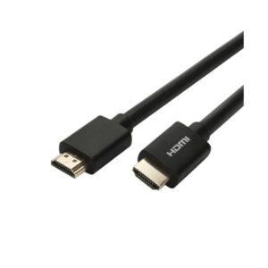 Pisen Braided HDMI to HDMI (Male to Male) Cable (3M) Black - Durable, Ultimate 4K Experience, Gold Plated Terminals, Perfect For Working From Home