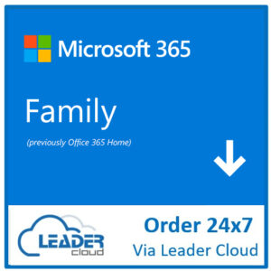 Microsoft ESD 365 Family / Home ( ESD Product Key Via Leader  CSP Portal - No Refund)