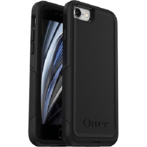 OtterBox Commuter Apple iPhone SE (3rd  2nd Gen) and iPhone 8/7 Case Black - (77-56650), Antimicrobial, DROP+ 3X Military Standard, Dual-Layer