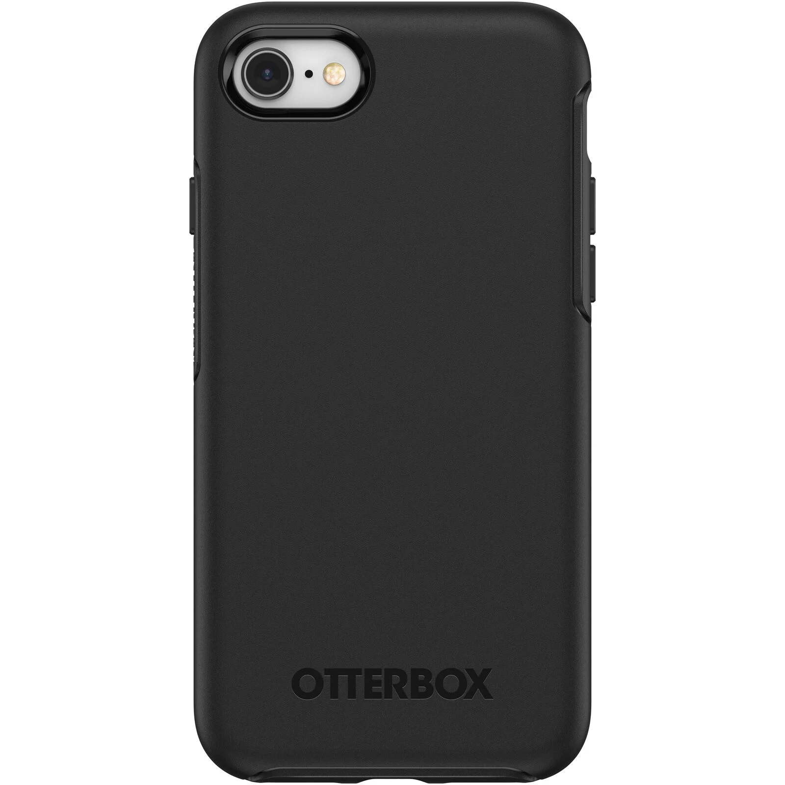 OtterBox Symmetry Apple iPhone SE (3rd  2nd Gen) and iPhone 8/7 Case Black – (77-56669), Antimicrobial, DROP+ 3X Military Standard, Raised Edges