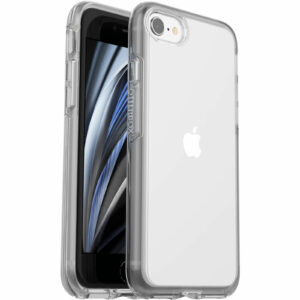 OtterBox Symmetry Clear Apple iPhone SE (3rd  2nd Gen) and iPhone 8/7 Case Clear - (77-56719), Antimicrobial, DROP+ 3X Military Standard,Raised Edges