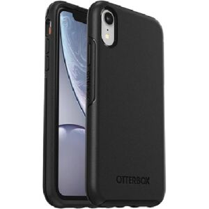 OtterBox Symmetry Apple iPhone XR Case Black - (77-59818), Antimicrobial, DROP+ 3X Military Standard, Raised Edges, Ultra-Sleek, Durable Protection