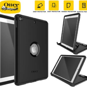 OtterBox Defender Apple iPad (10.2") (9th/8th/7th Gen) Case Black - (77-62032), DROP+ 2X Military Standard, Built-in Screen Protection, Multi-Position