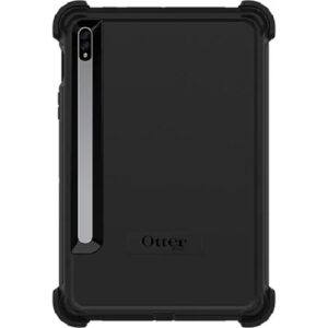 OtterBox Defender Samsung Galaxy Tab S8/Galaxy Tab S7 (11") Case Black-(77-65205),DROP+ 2X Military Standard,Built-in Screen Protection,Multi-Position