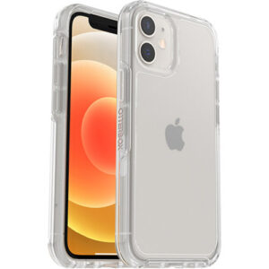OtterBox Symmetry Clear Apple iPhone 12 Mini Case Clear - (77-65373), Antimicrobial, DROP+ 3X Military Standard, Raised Edges, Ultra-Sleek