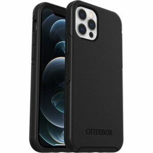 OtterBox Symmetry Apple iPhone 12 / iPhone 12 Pro Case Black - (77-65414), Antimicrobial, DROP+ 3X Military Standard, Raised Edges, Ultra-Sleek