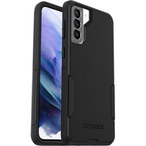 OtterBox Commuter Samsung Galaxy S21+ 5G (6.7") Case Black - (77-81233), Antimicrobial, DROP+ 3X Military Standard,Dual-Layer,Raised Edges