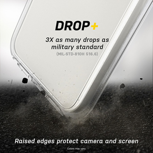OtterBox Symmetry Clear Samsung Galaxy S21+ 5G (6.7″) Case Clear – (77-81763), Antimicrobial, DROP+ 3X Military Standard, Raised Edges, Ultra-Sleek