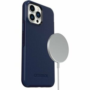 OtterBox Symmetry+ MagSafe Apple iPhone 13 Pro Max / iPhone 12 Pro Max Case Navy Cap (Blue) - (77-83602), Antimicrobial, DROP+ 3X Military Standard