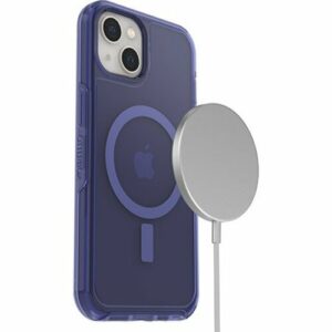 OtterBox Symmetry+ Clear MagSafe Apple iPhone 13 Case Feelin Blue - (77-85645), Antimicrobial, DROP+ 3X Military Standard, Raised Edges, Ultra-Sleek