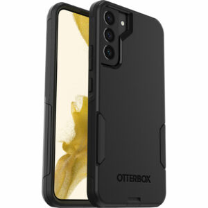 OtterBox Commuter Samsung Galaxy S22+ 5G (6.6") Case Black - (77-86390), Antimicrobial, DROP+ 3X Military Standard,Dual-Layer,Raised Edges,Port Covers