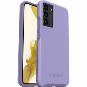 OtterBox Symmetry Samsung Galaxy S22+ 5G (6.6") Case Reset Purple (77-86436), Antimicrobial, DROP+ 3X Military Standard, Raised Edges, Ultra-Sleek