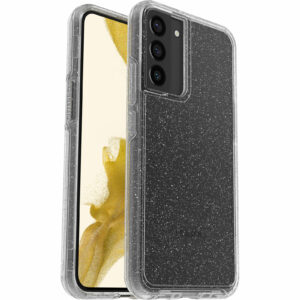 OtterBox Symmetry Clear Samsung Galaxy S22+ 5G (6.6") Case Stardust (Clear Glitter) - (77-86508),Antimicrobial,DROP+ 3X Military Standard,Raised Edges