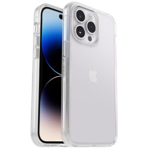 OtterBox Symmetry Clear Apple iPhone 14 Pro Max Case Clear - (77-88643), Antimicrobial, DROP+ 3X Military Standard, Raised Edges, Ultra-Sleek
