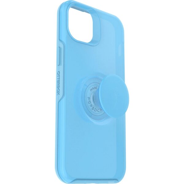 OtterBox Otter + Pop Symmetry Apple iPhone 14 Plus Case You Cyan This? (Blue) - (77-88783), Antimicrobial,DROP+ 3X Military Standard,Swappable PopGrip