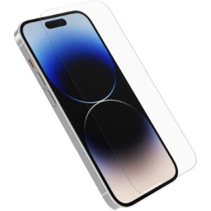 OtterBox Amplify Glass Apple iPhone 14 Pro Screen Protector Clear - (77-88850), Antimicrobial, 5X Anti-Scratch, Survive 6ft Drops, 9H Surface Hardness