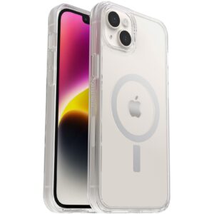 OtterBox Symmetry+ Clear MagSafe Apple iPhone 14 Plus Case Clear - (77-89170), Antimicrobial, DROP+ 3X Military Standard, Raised Edges, Ultra-Sleek