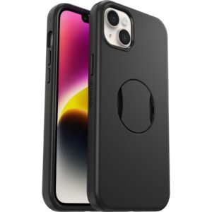 OtterBox OtterGrip Symmetry MagSafe Apple iPhone 14 Plus Case Black - (77-89333),Antimicrobial,DROP+ 3X Military Standard,Integrated Grip,Raised Edges