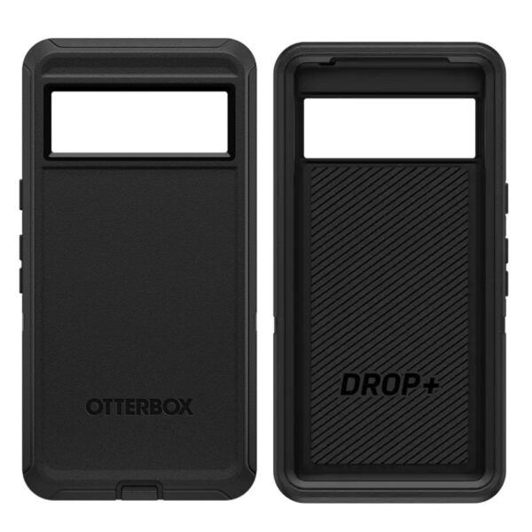 OtterBox Defender Google Pixel 7 Pro 5G (6.7") Case Black - (77-89546), DROP+ 4X Military Standard, Multi-Layer, Included Holster, Raised Edges,Rugged