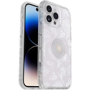 OtterBox Otter + Pop Symmetry Clear Apple iPhone 14 Pro Max Case Flower Of The Month (Clear) - (77-89736), Antimicrobial, DROP+ 3X Military Standard
