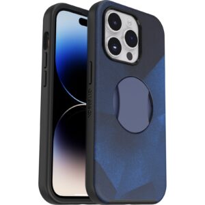 OtterBox OtterGrip Symmetry MagSafe Apple iPhone 14 Pro Case Blue Storm - (77-89884), Antimicrobial, DROP+ 3X Military Standard, Integrated Grip,Sleek