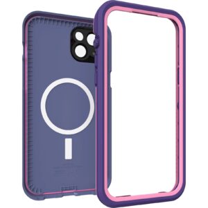 OtterBox FRE Magsafe Apple iPhone 14 Plus Case Purple - (77-90171), DROP+ 5X Military Standard,2M WaterProof,Built-In Screen Protector,360° Protection