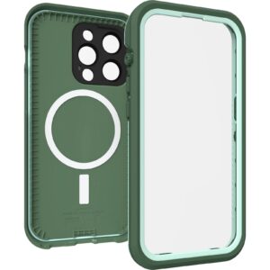 OtterBox FRE Magsafe Apple iPhone 14 Pro Case Green - (77-90173), DROP+ 5X Military Standard, 2M WaterProof, Built-In Screen Protector,360° Protection