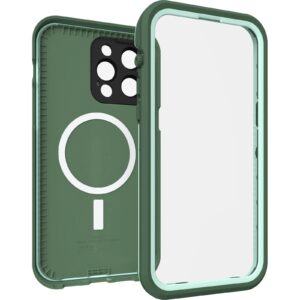 OtterBox FRE Magsafe Apple iPhone 14 Pro Max Case Green -(77-90176),DROP+ 5X Military Standard,2M WaterProof,Built-In Screen Protector,360° Protection
