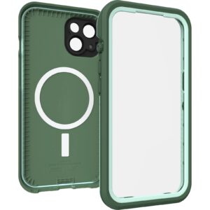 OtterBox FRE Magsafe Apple iPhone 14 Case Green - (77-90179), DROP+ 5X Military Standard, 2M WaterProof, Built-In Screen Protector, 360° Protection