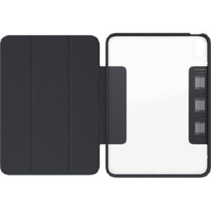 OtterBox Symmetry 360 Elite Apple iPad (10.9") (10th Gen) Case Scholar Grey (Dark Grey/Clear) - (77-90368), Multi-Position Stand, Pen Holder