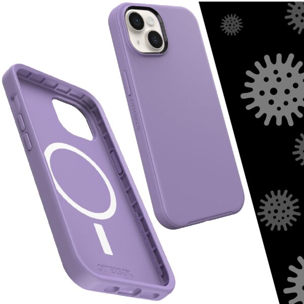 OtterBox Symmetry+ MagSafe Apple iPhone 14 / iPhone 13 Case You Lilac It (Purple) - (77-90742), Antimicrobial, DROP+ 3X Military Standard,Raised Edges