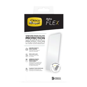 OtterBox Alpha Flex Samsung Galaxy S23+ 5G (6.6") Screen Protector Clear - (77-91271), Antimicrobial,Superior Scratch Protection,Fingerprint Resistant