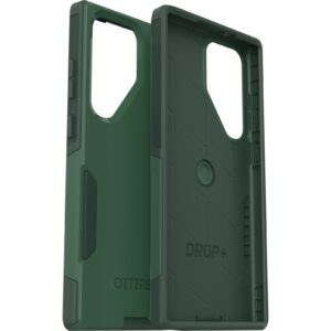 OtterBox Commuter Samsung Galaxy S23 Ultra 5G (6.8") Case Trees Company (Green) - (77-91474), Antimicrobial, DROP+ 3X Military Standard, Dual-Layer