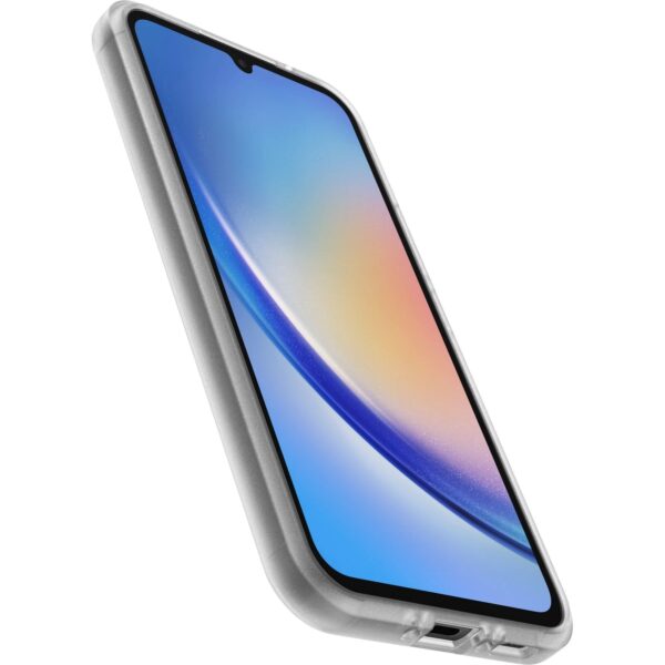 OtterBox React Samsung Galaxy A34 5G (6.6") Case Clear - (77-91643), Antimicrobial,DROP+ Military Standard,Raised Edges,Hard Case,Soft Grip,Ultra-Slim