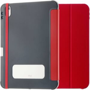OtterBox React Folio Apple iPad (10.9") (10th Gen) Case Red - (77-92190), DROP+ Military Standard, Pencil Holder, Multi-Position Stand, Raised Edges